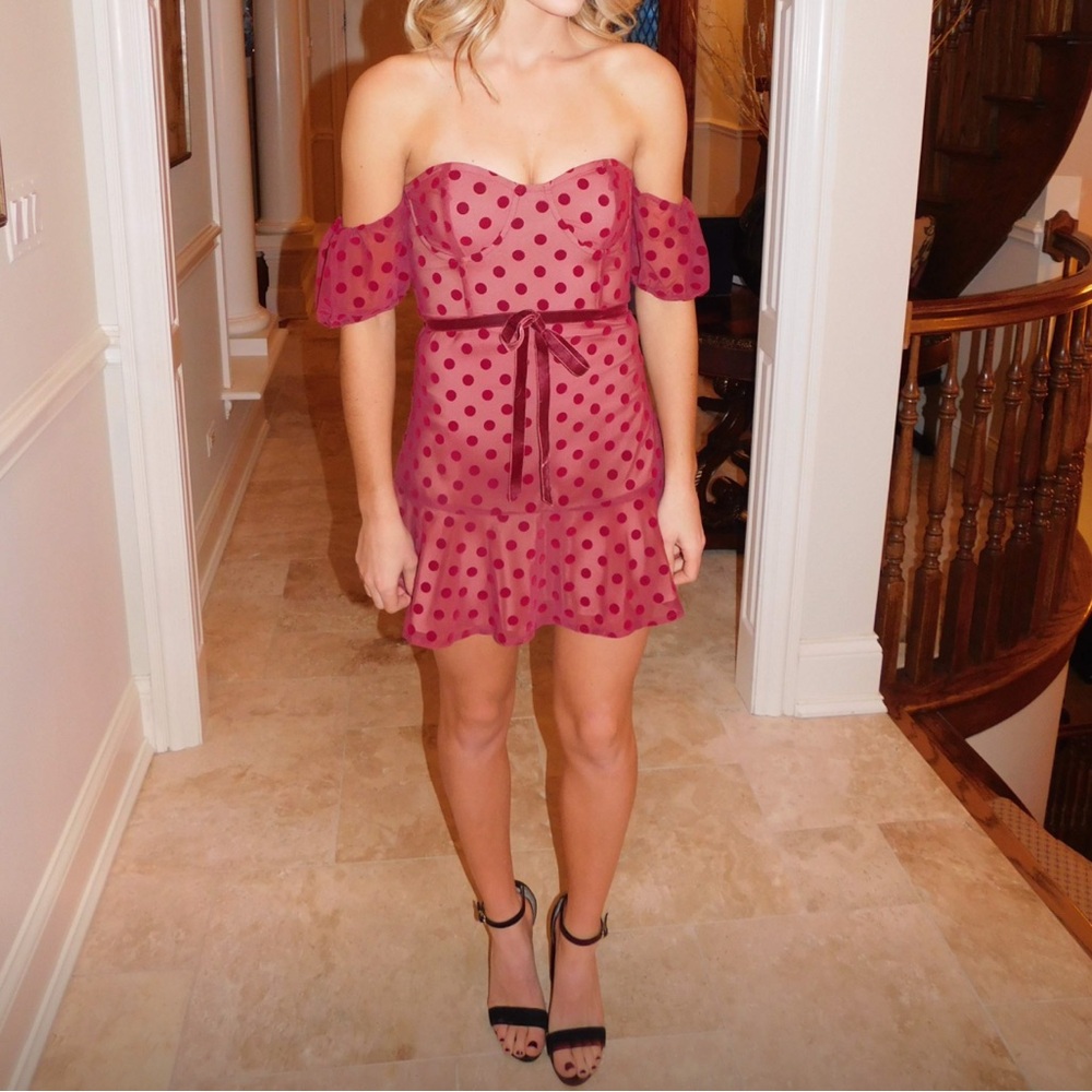 Red polkadot for love of lemons dress